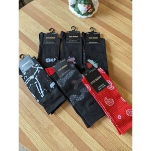 Steve Madden Sock Bundle - Lot of Men's Size 6-12.5 NWT 6 Pairs